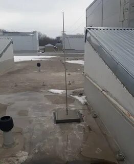 Молниезащита на плоской кровле