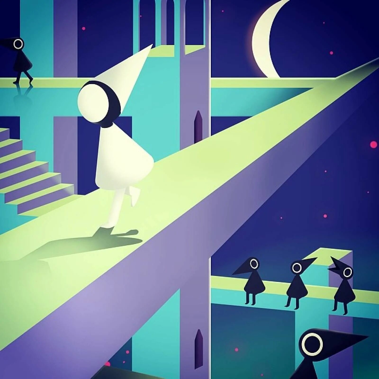 Monument Valley игра вороны. Monument Valley ворон.