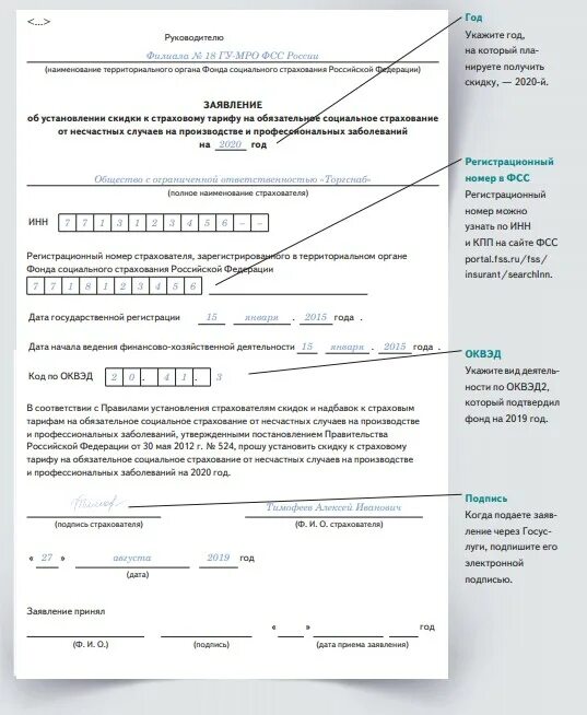 Срок ответа фсс