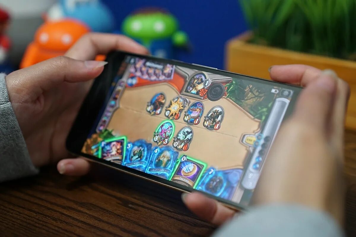 Playing mobile games