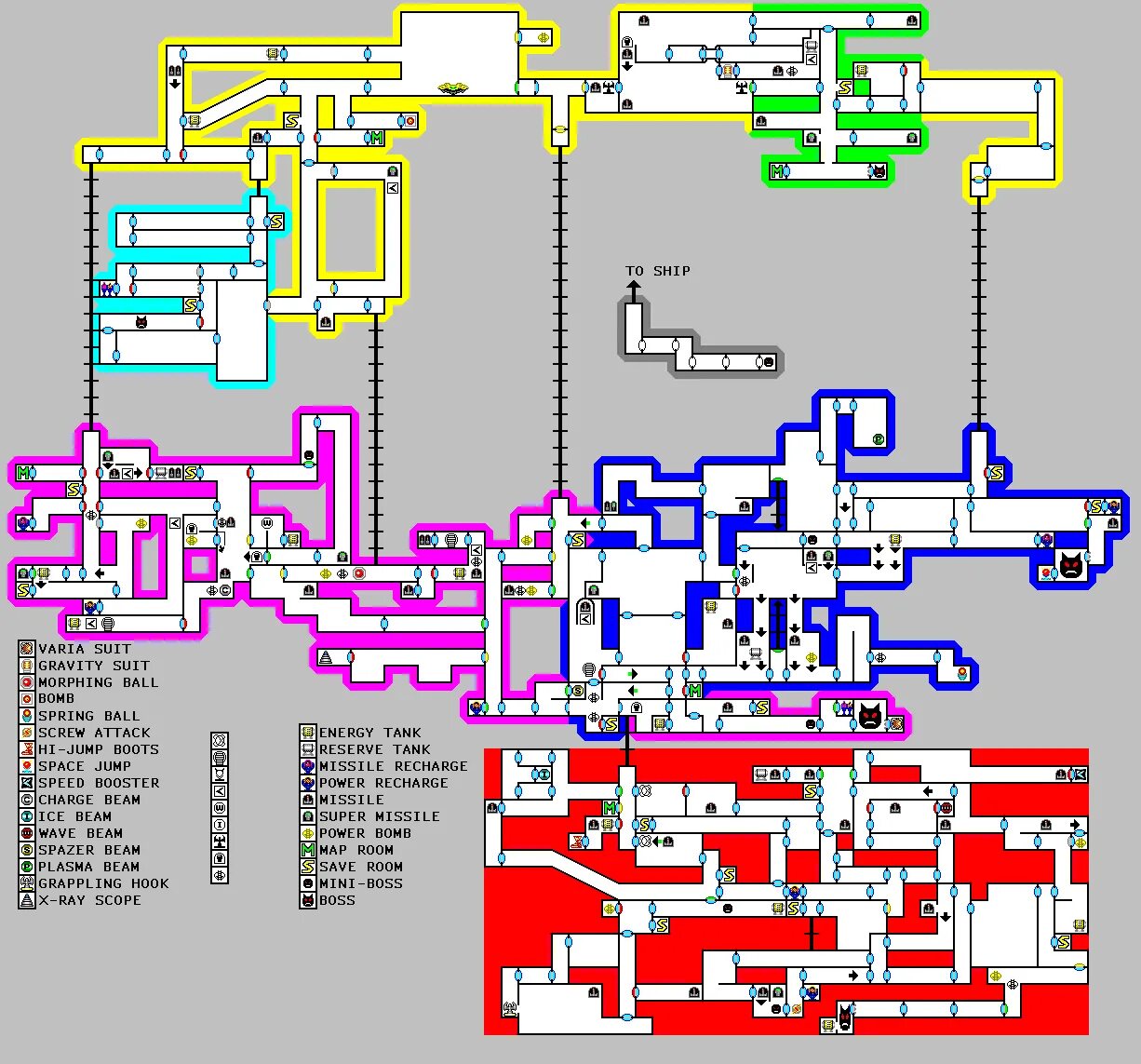 Игры супер карта. Super Metroid Snes Map. Карта игры супер метроид. Super Metroid карта с секретами. Metroid 1 Map.