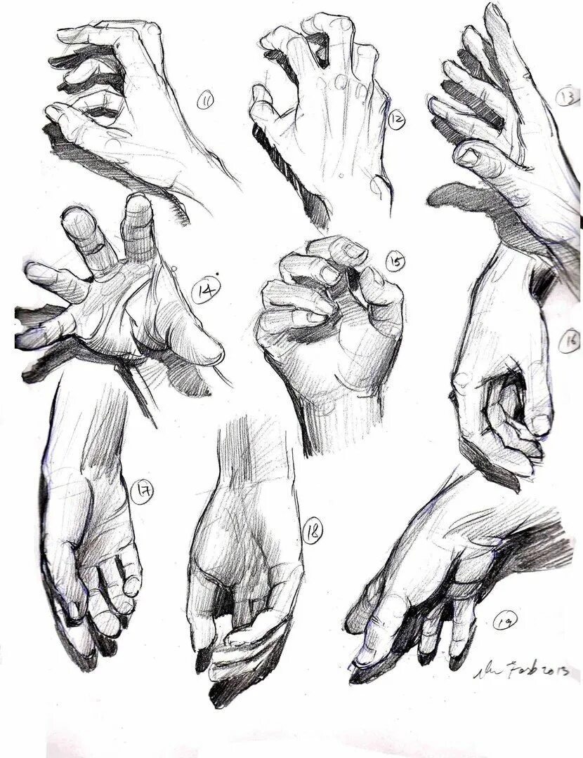 Эскизы на руку. Зарисовки рук. Руки карандашом. Зарисовки кистей рук.