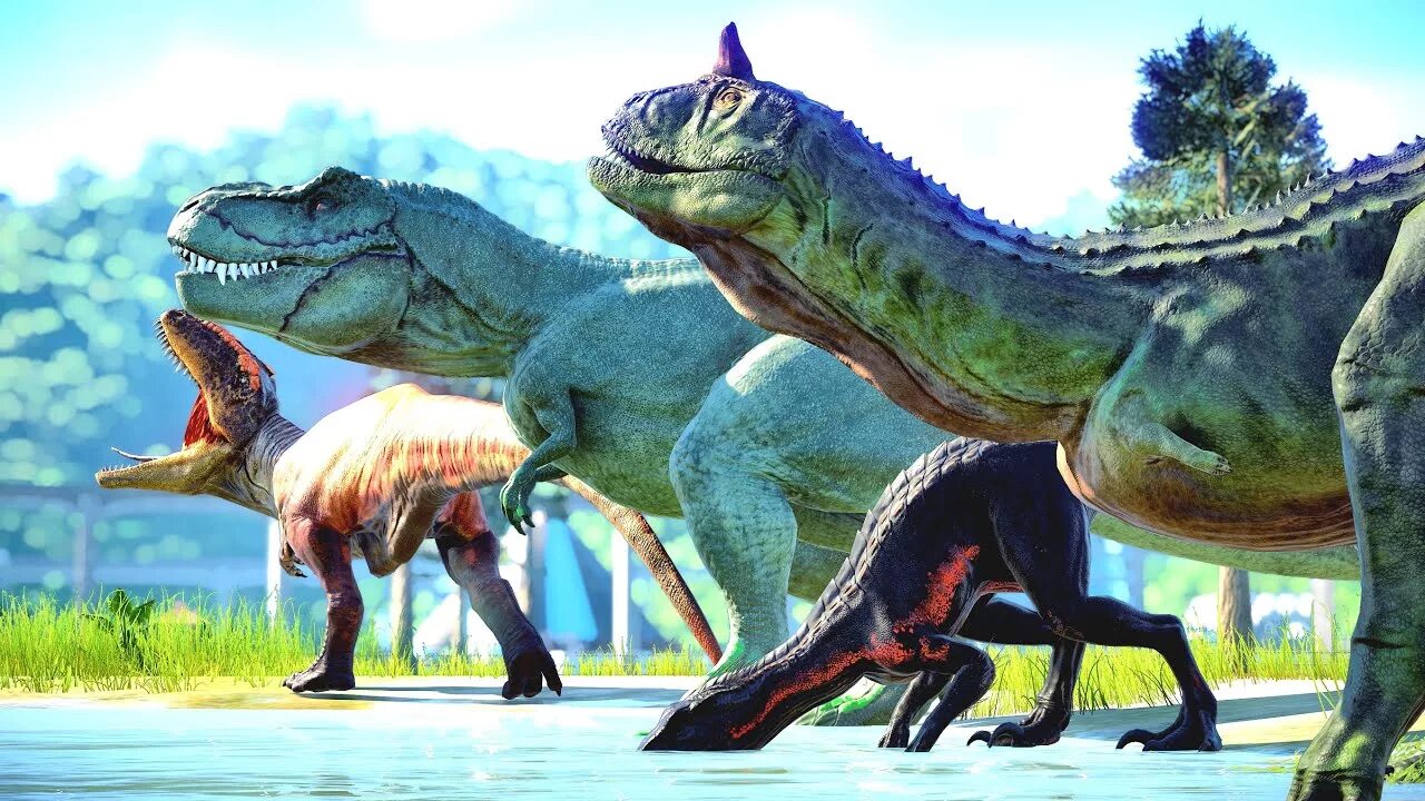 Гигантозавр против. Гиганотозавр Jurassic World. Тираннозавр и гигантозавр Jurassic World. Гигантозавр и рекс. Карнотавр Карнотавр.