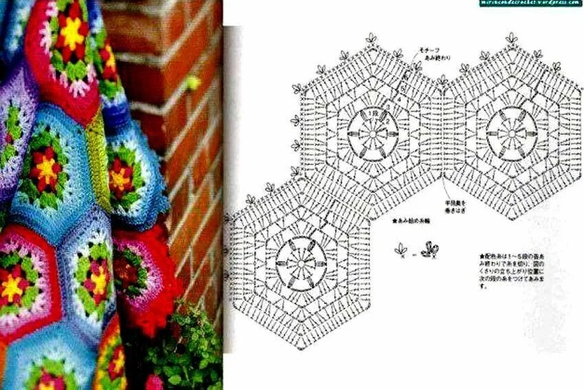 Мотивы крючком для пледа. Вязание из мотивов. Цветные мотивы крючком со схемами. Плед крючком схемы. Крючком восточный бабушкин