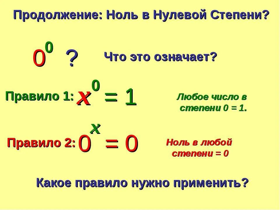 Ноль в степени 1 равно. 0 В нулевой степени. Ноль в степени ноль. Чему равно число в 0 степени. Число в нулевой степени чему равно.