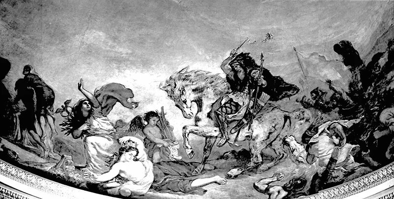 Подсознательно воспринимали как полчища аттилы. Делакруа аттила. смерть аттилы. смерть аттилы картина. аттила картина.