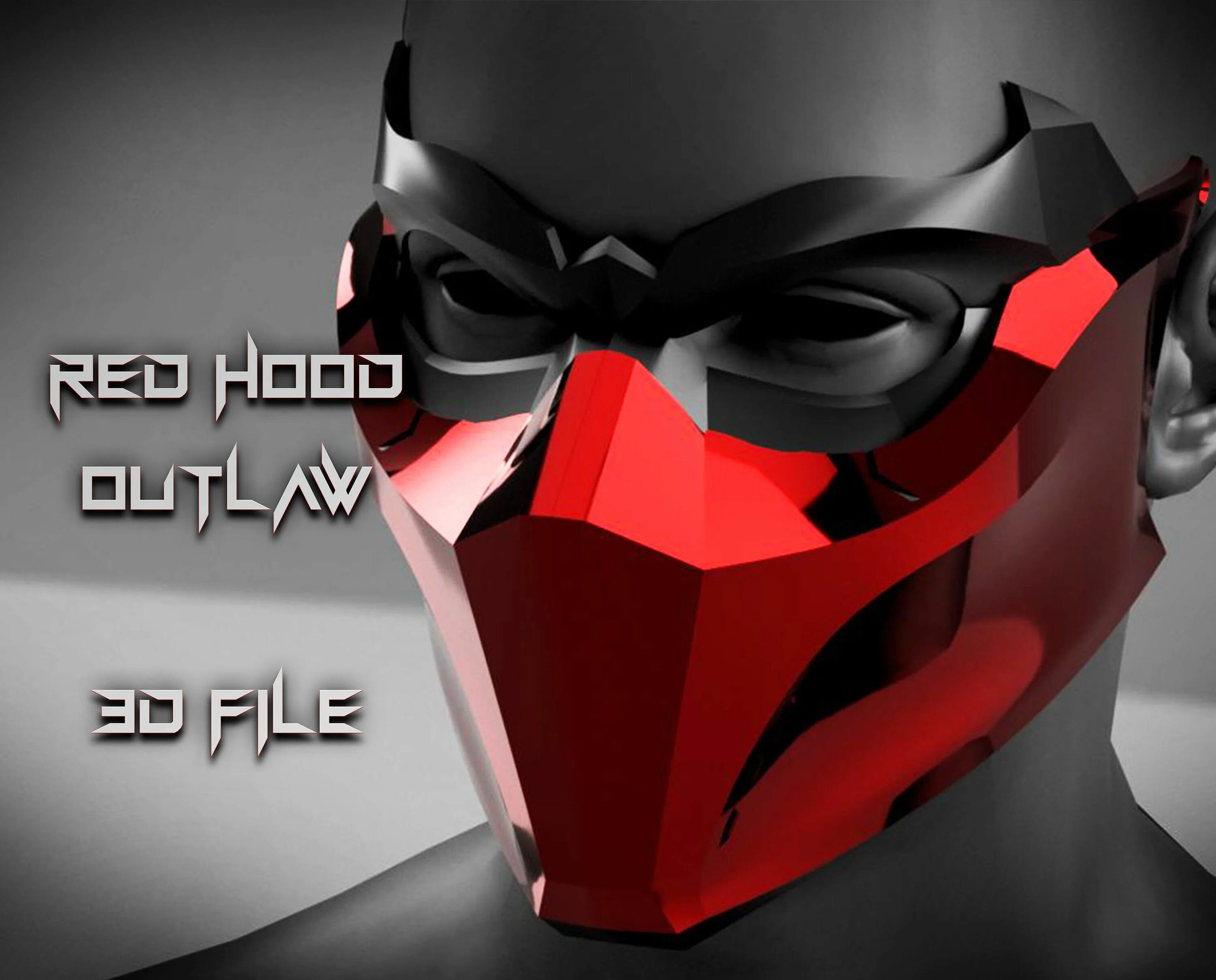 Игры красная маска. Red Hood Outlaw Mask. Red Hood маска. Маска Робина. Mask Red Hood шаблон.