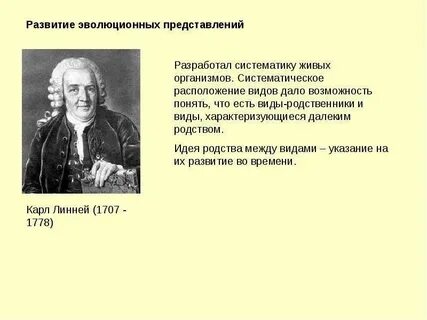 Ученый внесший вклад в систематику живых организмов