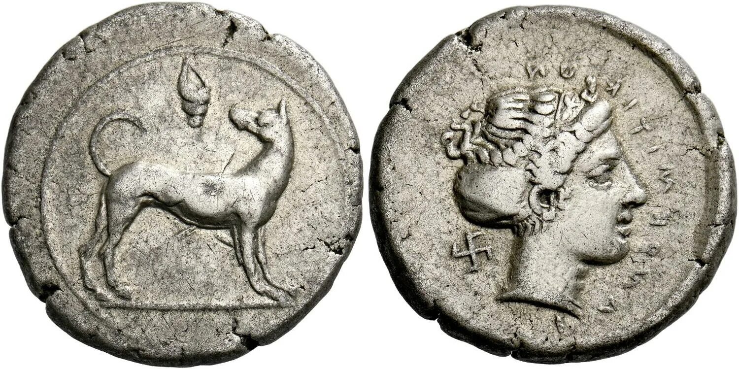 Bendog монета. Монеты из серебра денарии древнего Рима. Монеты с изображением собак. Монета с собакой. Древние сицилийские монеты.