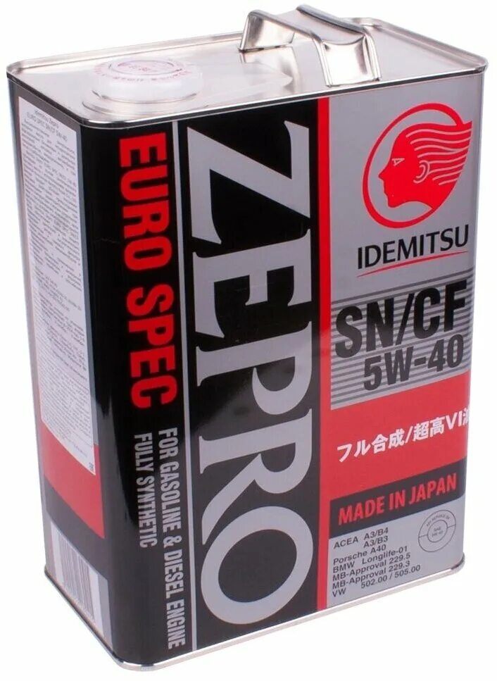 Idemitsu Zepro Euro spec 5w-40 4 л. Idemitsu 1849-004 масло моторное. Масло моторное Zepro Euro spec, 5w-40, 4л, Idemitsu, 1849004. Масло моторное Idemitsu Zepro Euro spec SN/CF 5w-40 4л..