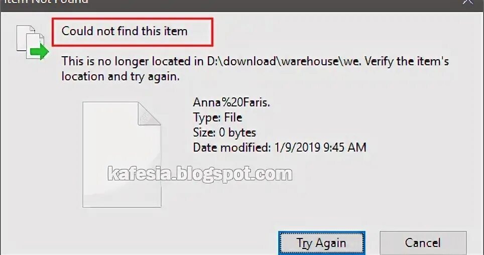 File could not be opened