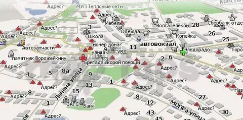 Карта города павлово нижегородской
