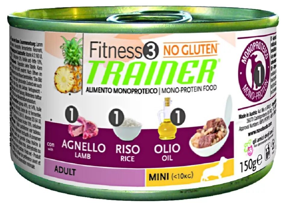 Корм для собак трейнер. Корм для собак Trainer fitness3 no Grain Adult Mini Rabbit and Potatoes canned (0.15 кг) 1 шт.. Корм Fitness Trainer для собак с ягненком. Fitness Trainer корм для собак мелких пород. Корм для собак Trainer (2 кг) fitness3 no gluten Adult Mini Lamb and Rice Dry.