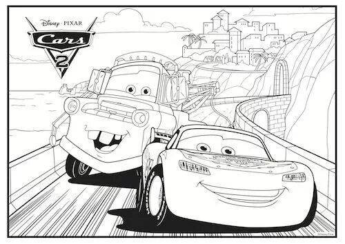 Kolorowanki z bajki Auta - Cars dla dzieci do wydruku - Pokoloruj Świat Cars col