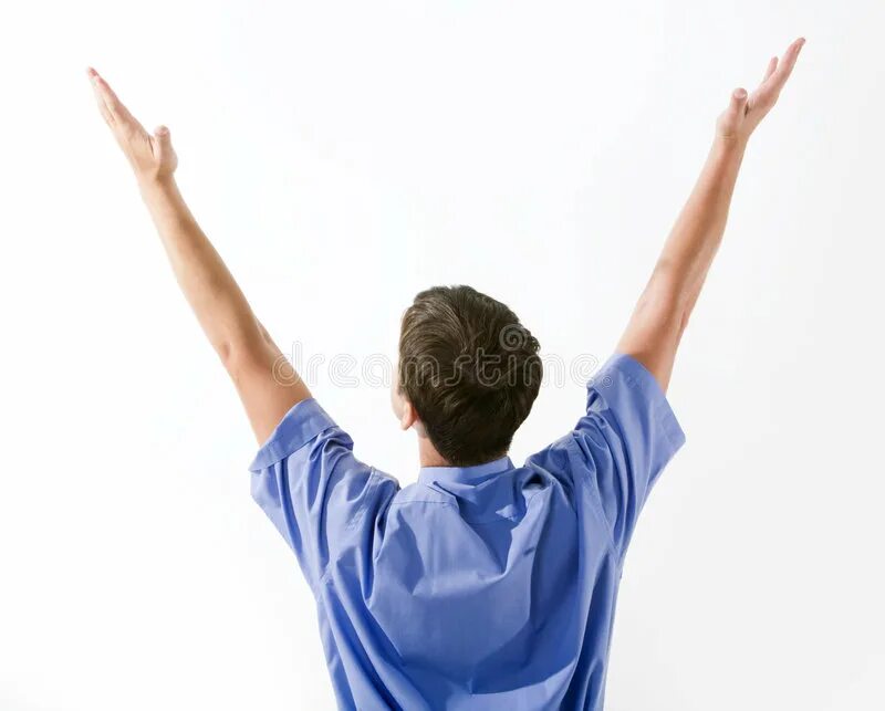 Самолет над головой. Человек на фоне самолета. Лампочка в голове. Упражнение наклоны в стороны. Руки к небу.