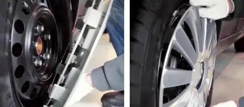 Как правильно установить колпаки