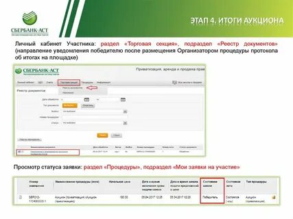 Сбербанк аст аренда и приватизация