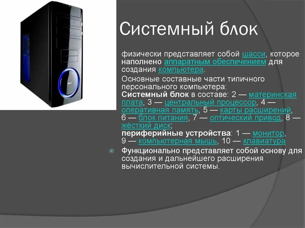 К какой группе можно отнести блока. Аппаратное обеспечение. Аппаратное обеспечение компьютера. Аппаратные средства персонального компьютера. Аппаратные компоненты компьютера.