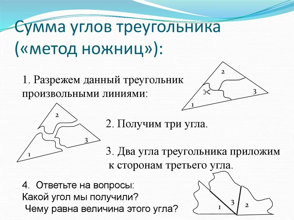 Углы треугольника теория. Сумма углов треугольника. Треугольник сумма углов треугольника. Сумауглов треугольника. Как сложить углы треугольника.