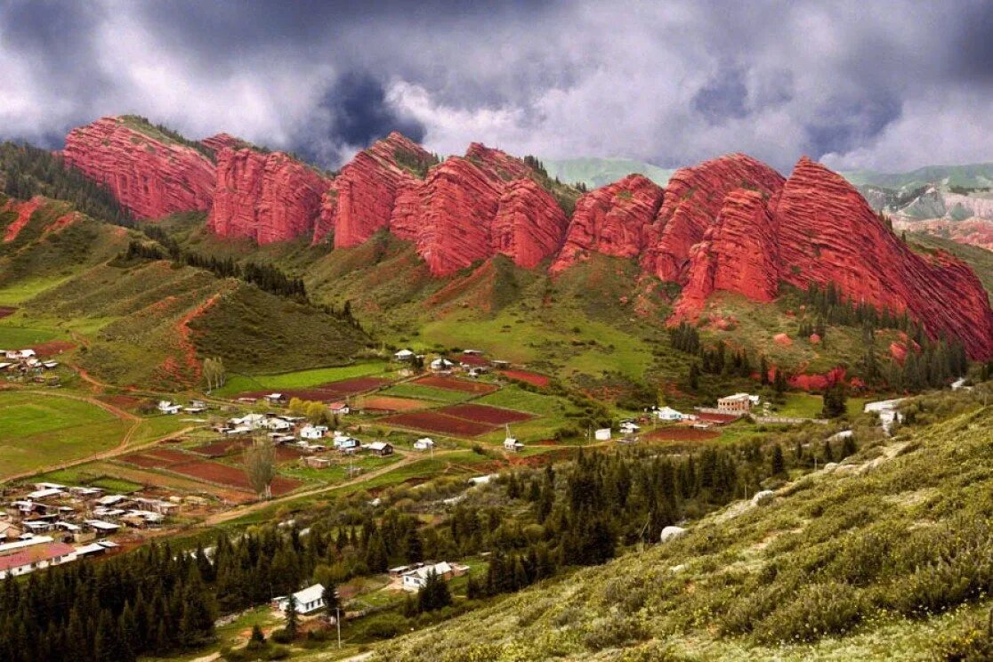 Южная киргизия. Джеты-Огуз Киргизия. Ущелье Джеты Огуз. Горы Джети-Огуз, Кыргызстан. Ущелье Джеты Огуз Иссык Куль.