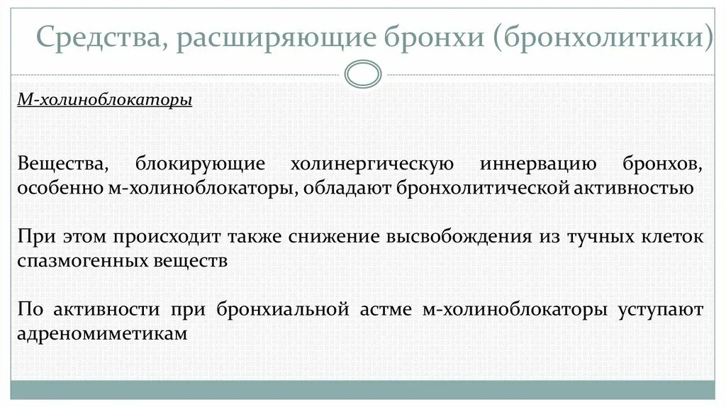 Препараты расширяющие бронхи. Препараты расширяющие бронхи