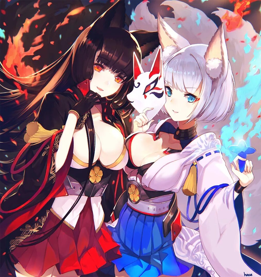 Taihou azur lane. Azur Lane Акаги. Акаги и Кага Азур Лейн. Кицунэ Азур Лейн.