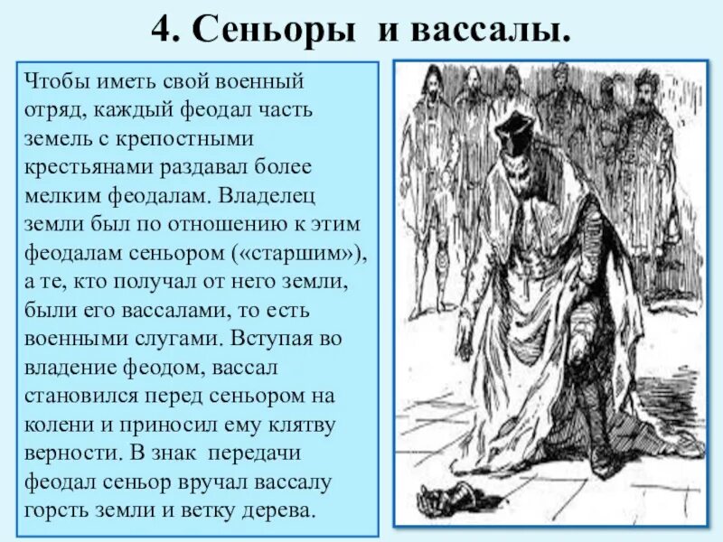 Сеньоры и вассалы. Сеньоры и вассалы пересказ. Вассальные обязательства. Диалог между сеньором и вассалом. Земельные владения вассалов