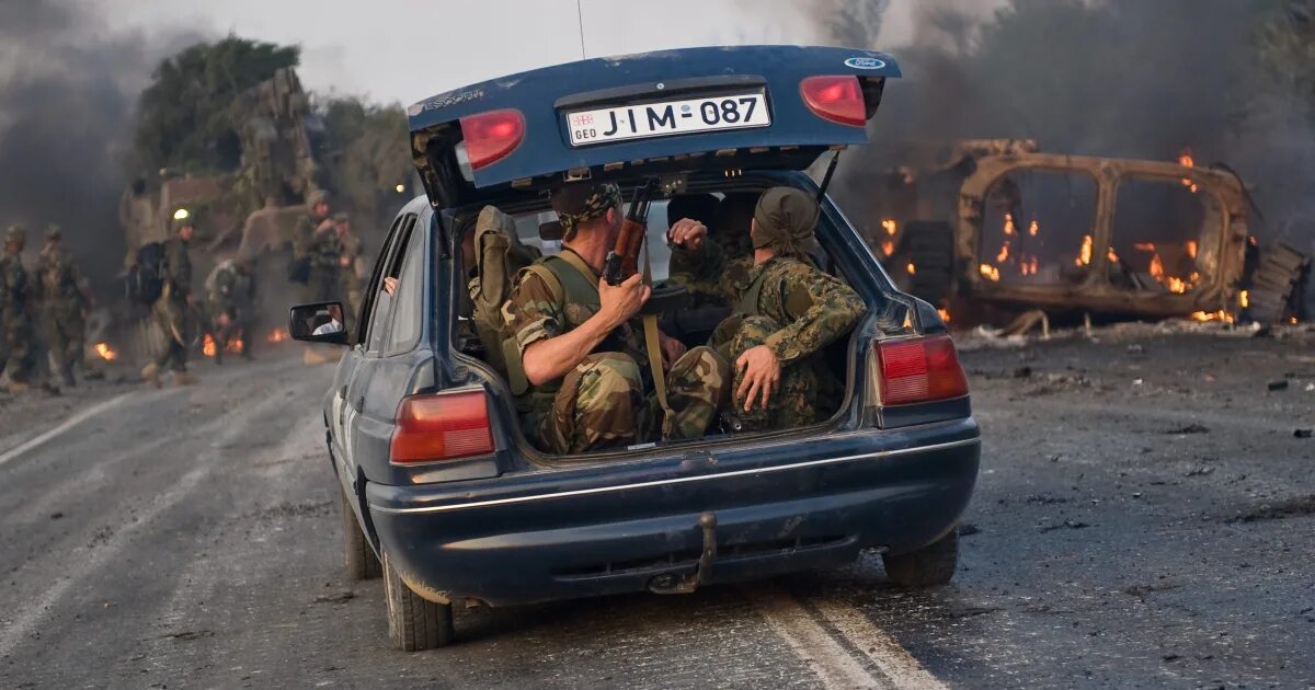 Грузия 2008 2022. Грузинские солдаты в Южной Осетии 2008. Горели грузия