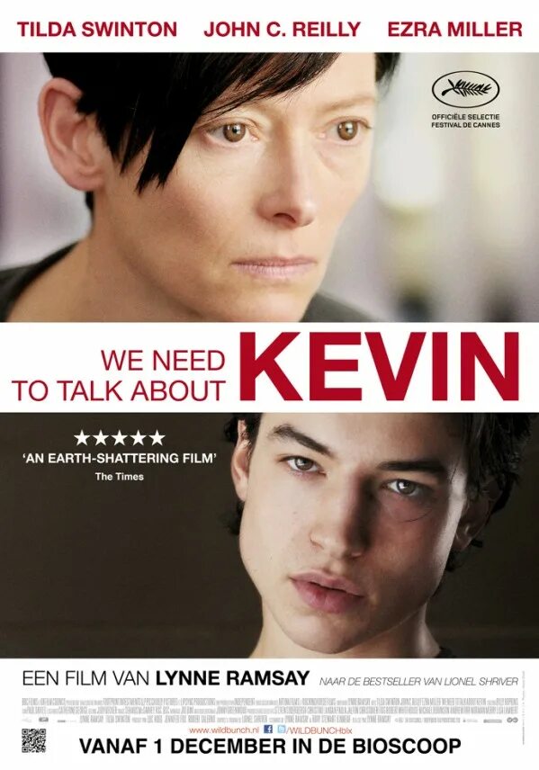 We need to talk about Kevin. Kevin - we need to talk about Kevin. Tilda Swinton and Ezra Miller.