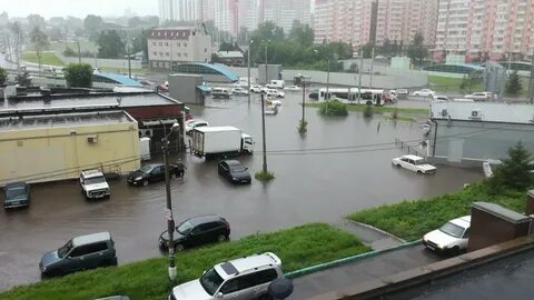 Где залило дождем