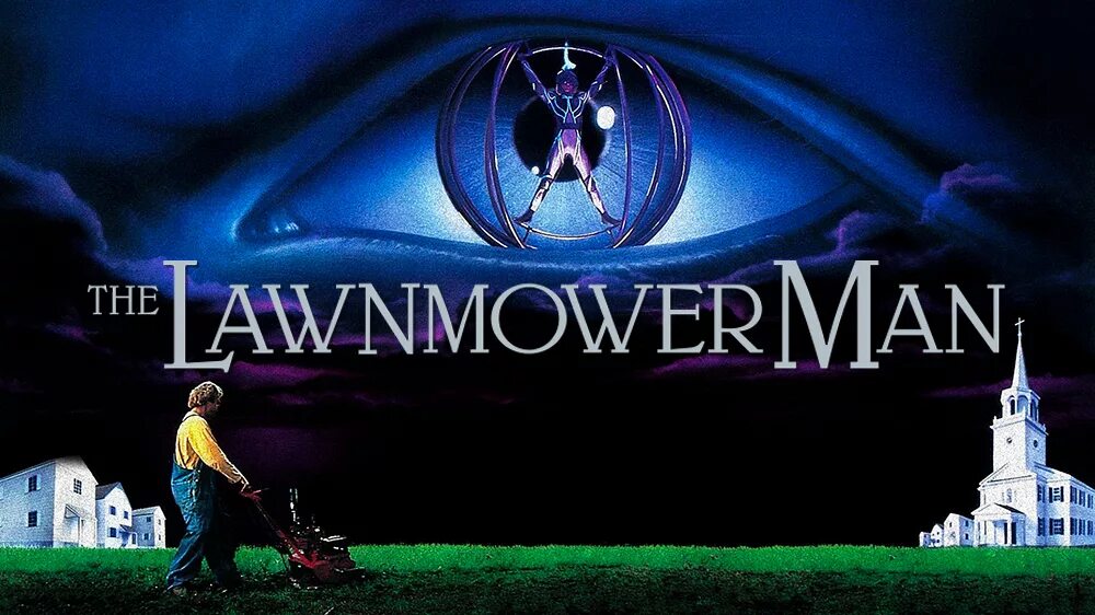 The Lawnmower man 1992. Постер the Lawnmower man.