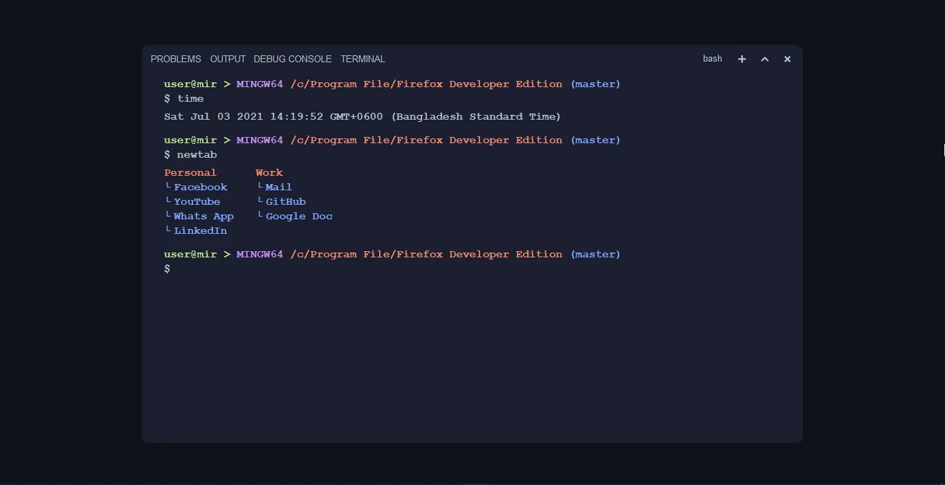 Terminal tabs. Wez terminal tabs.