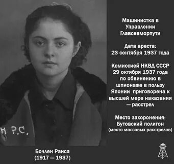 Биографии расстрелянных