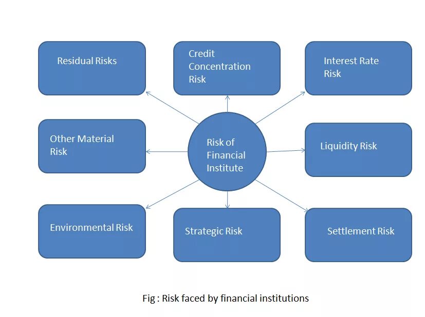 Types of risks. Types of financial institutions. interest risk. concentration risk. banking risks.