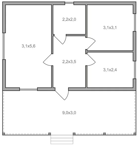 Дом 6х9 одноэтажный планировка. Проект дома 6 на 9 одноэтажный каркасный. Проект каркасного дома 6х9 одноэтажный. Планировка дома 6 на 9 одноэтажный