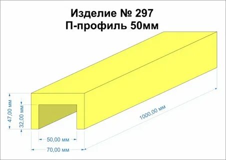 П профиль 50 50