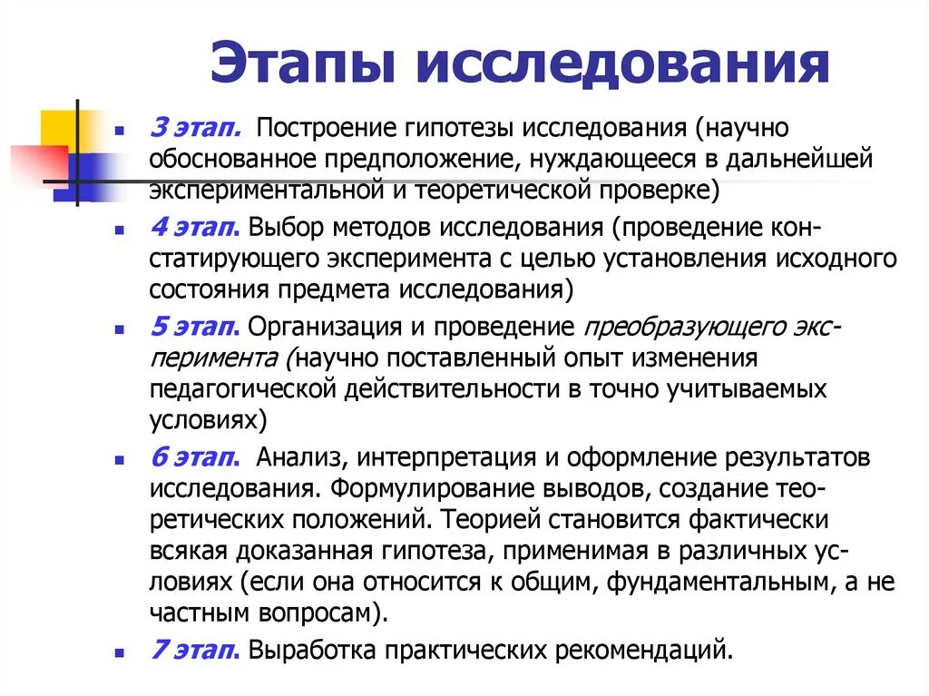 Этапы исследования. Этапы проведения исследования. Этапы проведения научного исследования. Последовательность этапов проведения научного исследования.