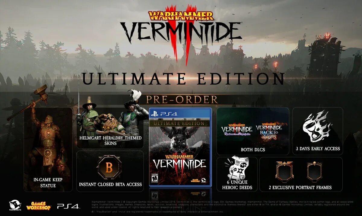 Ultimate edition игра. Warhammer: vermintide 2 - ultimate edition. игра warhammer vermintide (ps4). vermintide 2 dlc. warhammer на пс4.