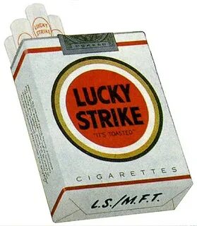 Пачка сигарет lucky strike