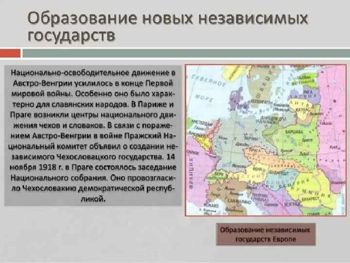 Почему в европе появилась. Страны центральной Европы после второй мировой войны. Образование новых независимых государств. Образование новых государств в Европе. Образование новых независимых государств в Восточной Европе.