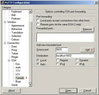 Config ports