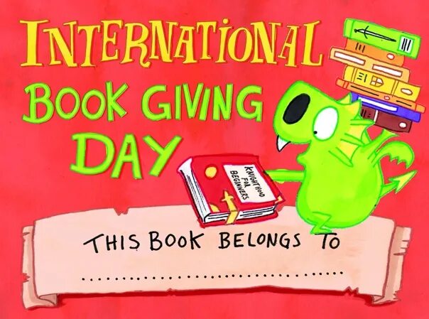 1 give him this book. International book giving Day. День дарения книг. Международный день дарения книг. International book giving Day 14 February.