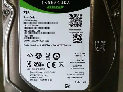 Диск seagate barracuda st2000dm008