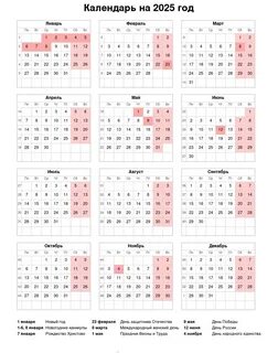 Производственный календарь 2025г татарстан