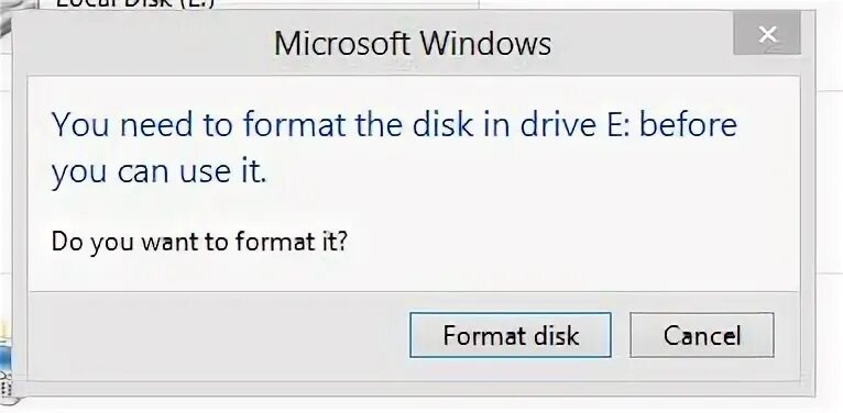 The format is not. The format is not