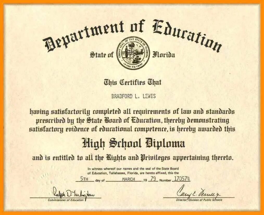 Certificating org. GED Certificate. School Diploma. Law Certificate.