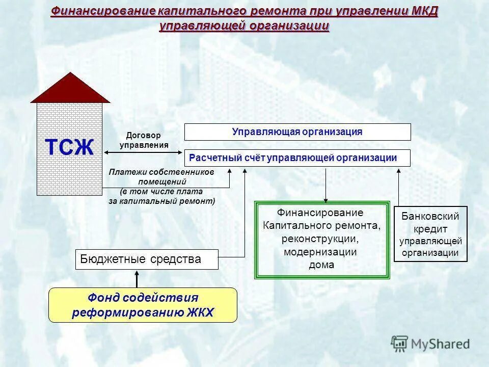 Какие ук ооо. Схема органов управления ТСЖ. Схема управления многоквартирным домом. Управление ТСЖ В многоквартирном доме. Схема управления многоквартирным домом управляющей компанией.