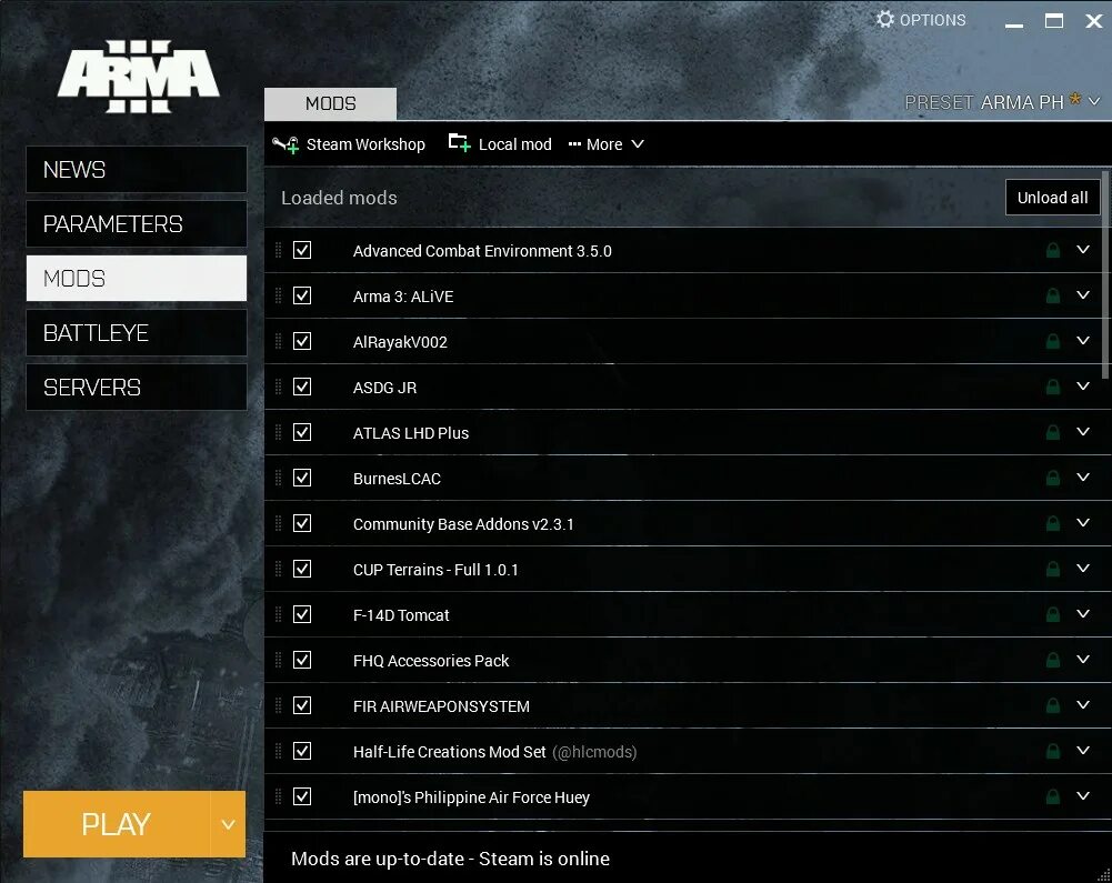 Как узнать адрес сервера в арма 3. Arma 3 launcher. Zos dayz лаунчер. Параметры запуска arma 3. Лаунчер армы.