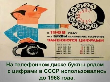 Советские номера телефонов