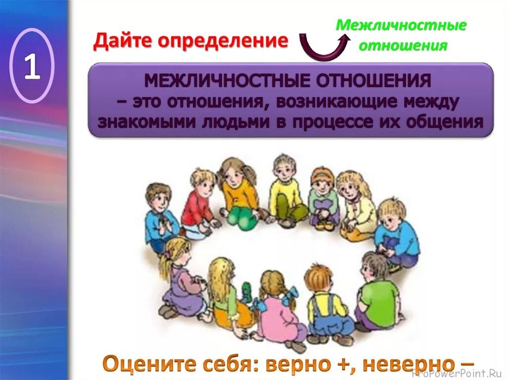 Установления межличностных отношений